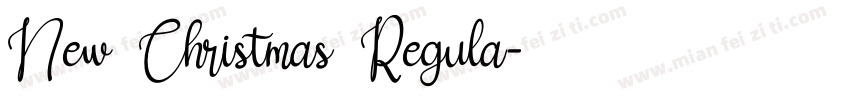 New Christmas Regula字体转换
